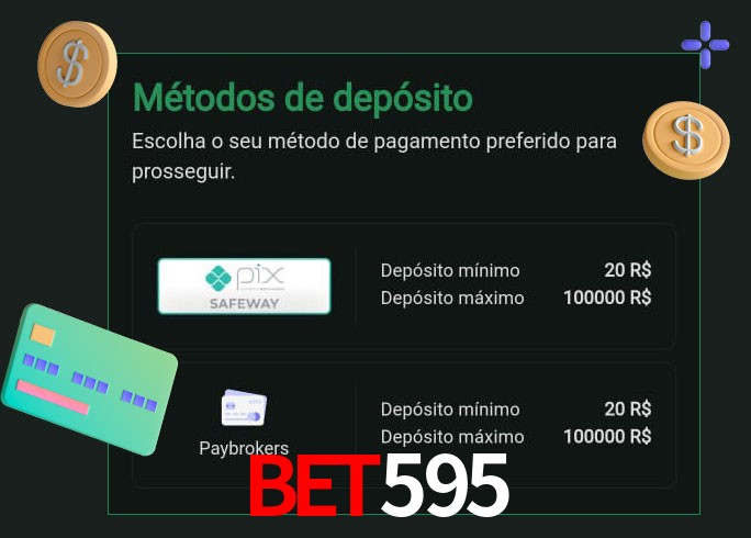 O cassino BET595bet oferece uma grande variedade de métodos de pagamento
